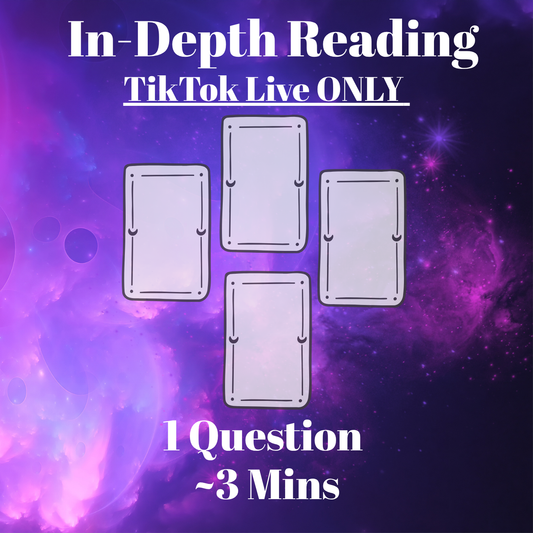 1 Question In-Depth TikTok Live ONLY